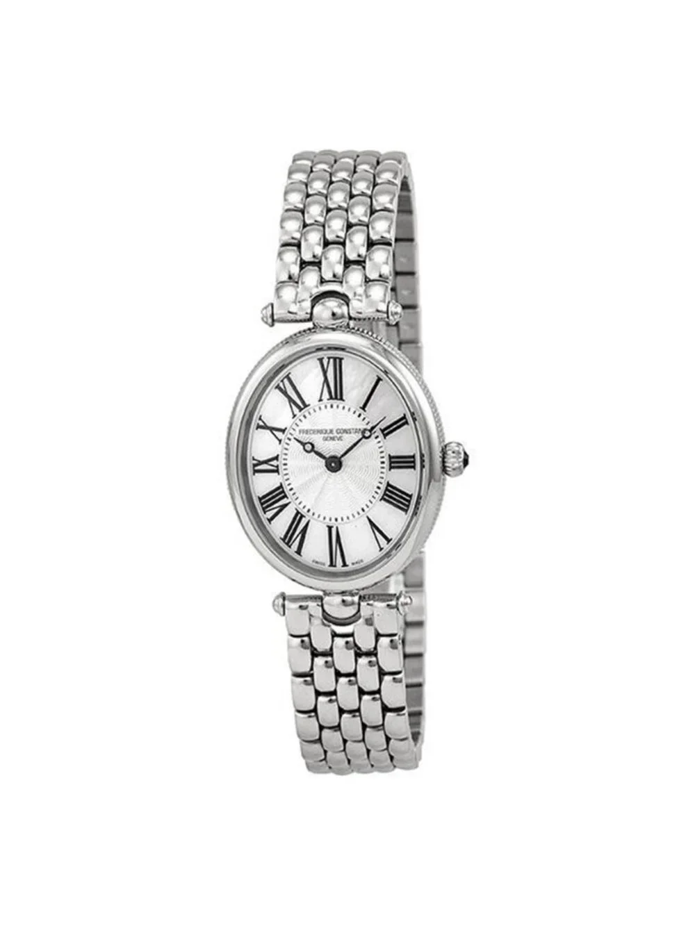 NWT Frederique Constant Art Deco Silver Dial Ladies Watch
